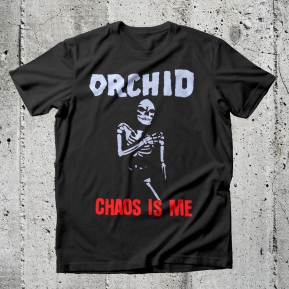 Orchid Chaos Is Me T-Shirt Vintage Screamo Punk Band Tee
